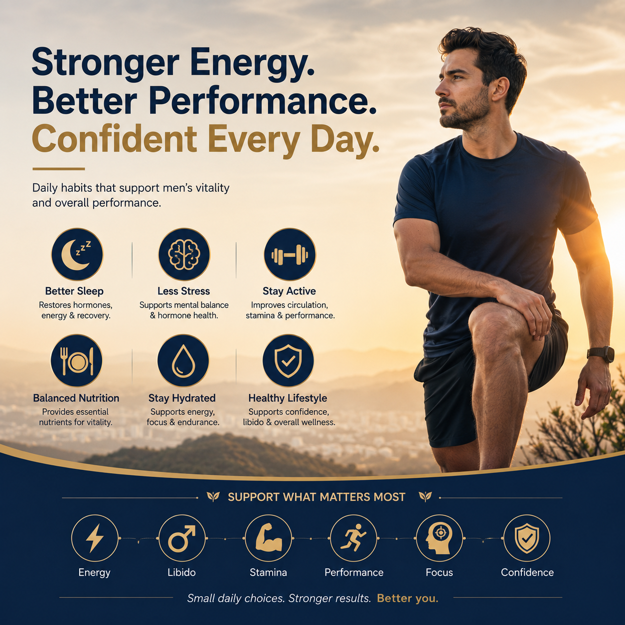 Common Daily Factors That May Negatively Affect Men’s Energy, Desire, and Performance