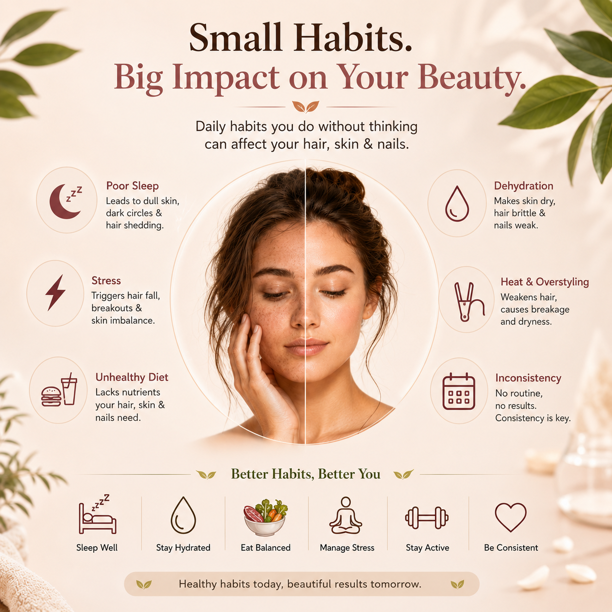 Daily Habits That Quietly Damage Your Hair, Skin, and Nails